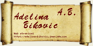 Adelina Biković vizit kartica